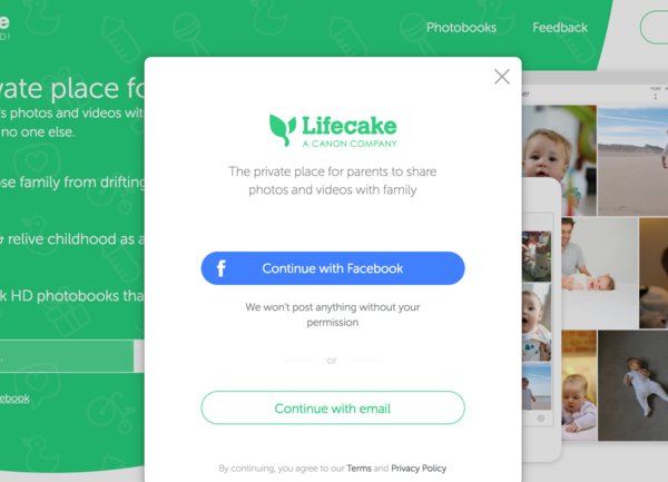 Социалната мрежа на Canon за семейни снимки Lifecake се разраства