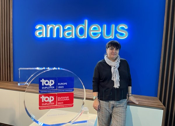 Amadeus Sofia е отличена като Top Employer 2023 за България